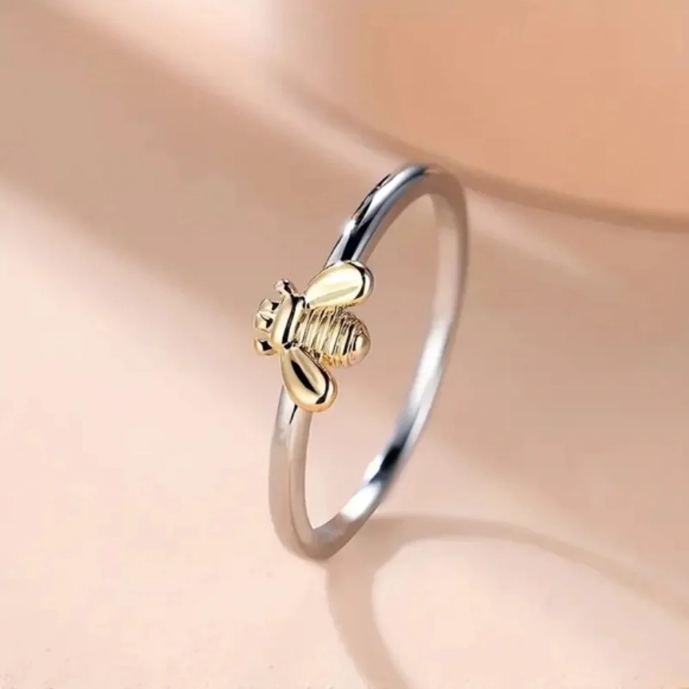 New Bumble Bee gold plated Ring Size 6 Women Jewelry Teen Girl